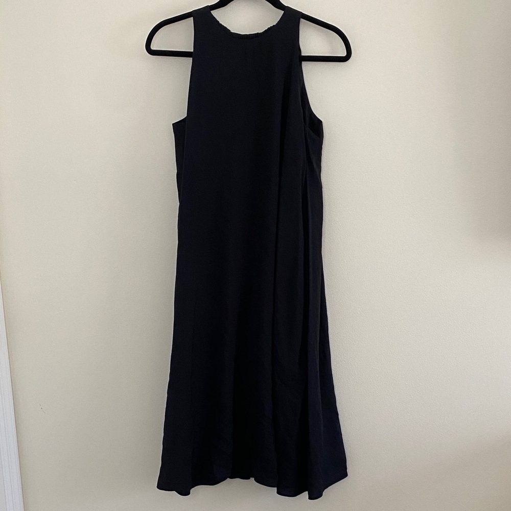 COS Black Sleeveless Mini Dress High Neck Aline size 4